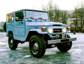 Premier modèle importé en France en 1974 par l'intermédiaire de la SIDAT (Société d'Importation Des Automobiles Toyota), le BJ 40 était apparu en 1973. Photo Artcurial